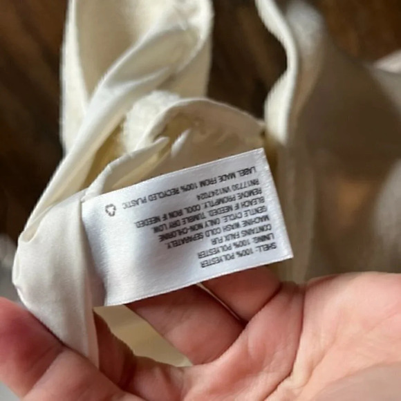 Ava & Viv off white sherpa teddy jacket - Picture 4 of 5